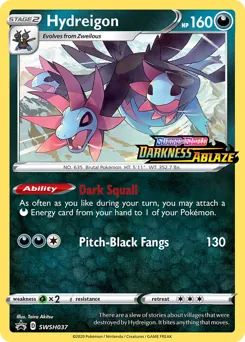 SWSH Black Star Promos Hydreigon Pokémon card
